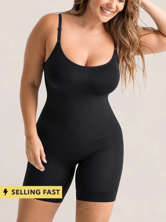 Vellavie Essentials All Day Every Day Scoop Neck Mid-Thigh Bodysuit
