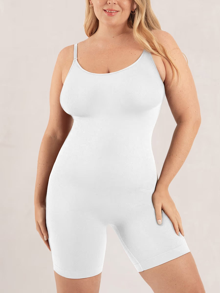 Vellavie Essentials All Day Every Day Scoop Neck Mid-Thigh Bodysuit