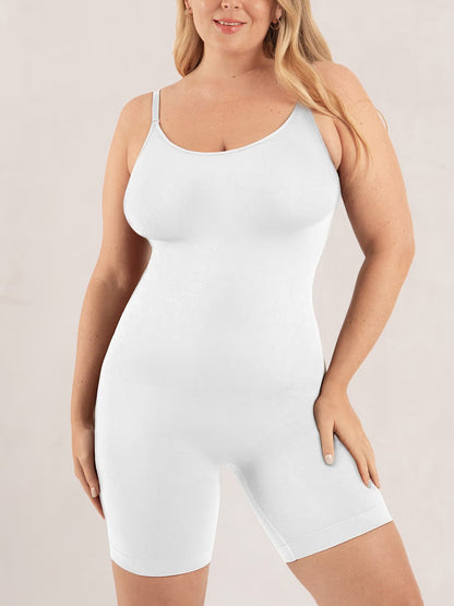 Vellavie Essentials All Day Every Day Scoop Neck Mid-Thigh Bodysuit