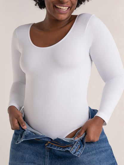 Vellavie Essentials All Day Every Day Long Sleeve Bodysuit