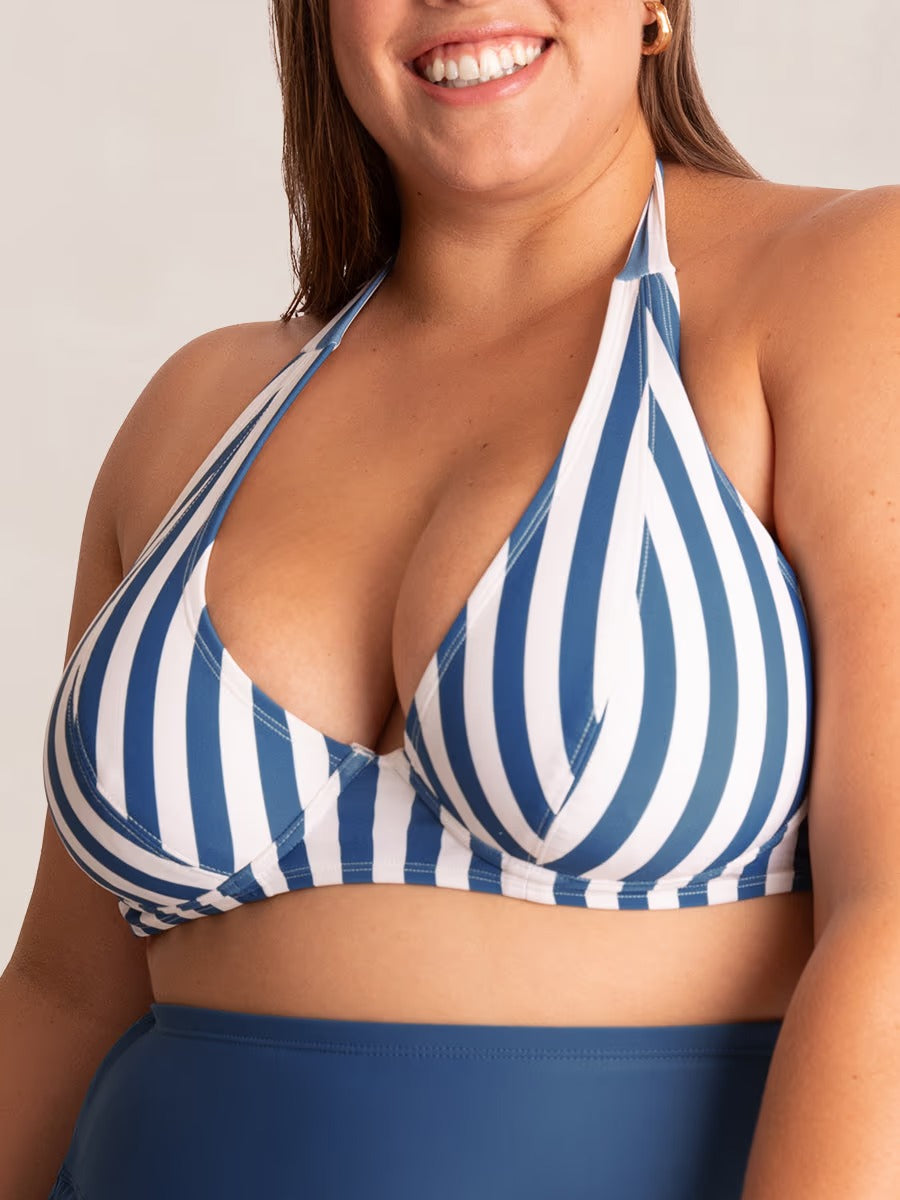 Vellavie Essentials Full Coverage Halter Bikini Top