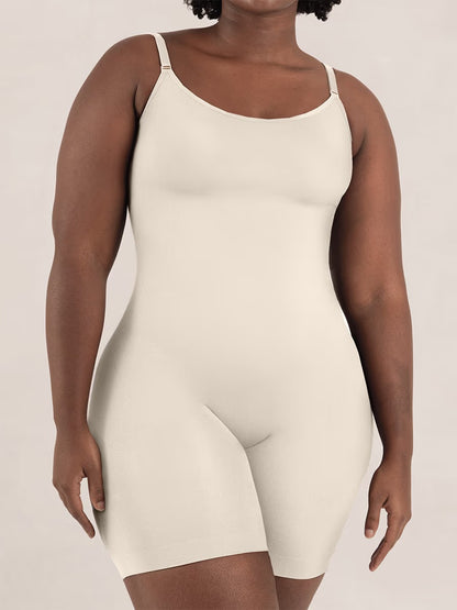 Vellavie Essentials All Day Every Day Scoop Neck Mid-Thigh Bodysuit
