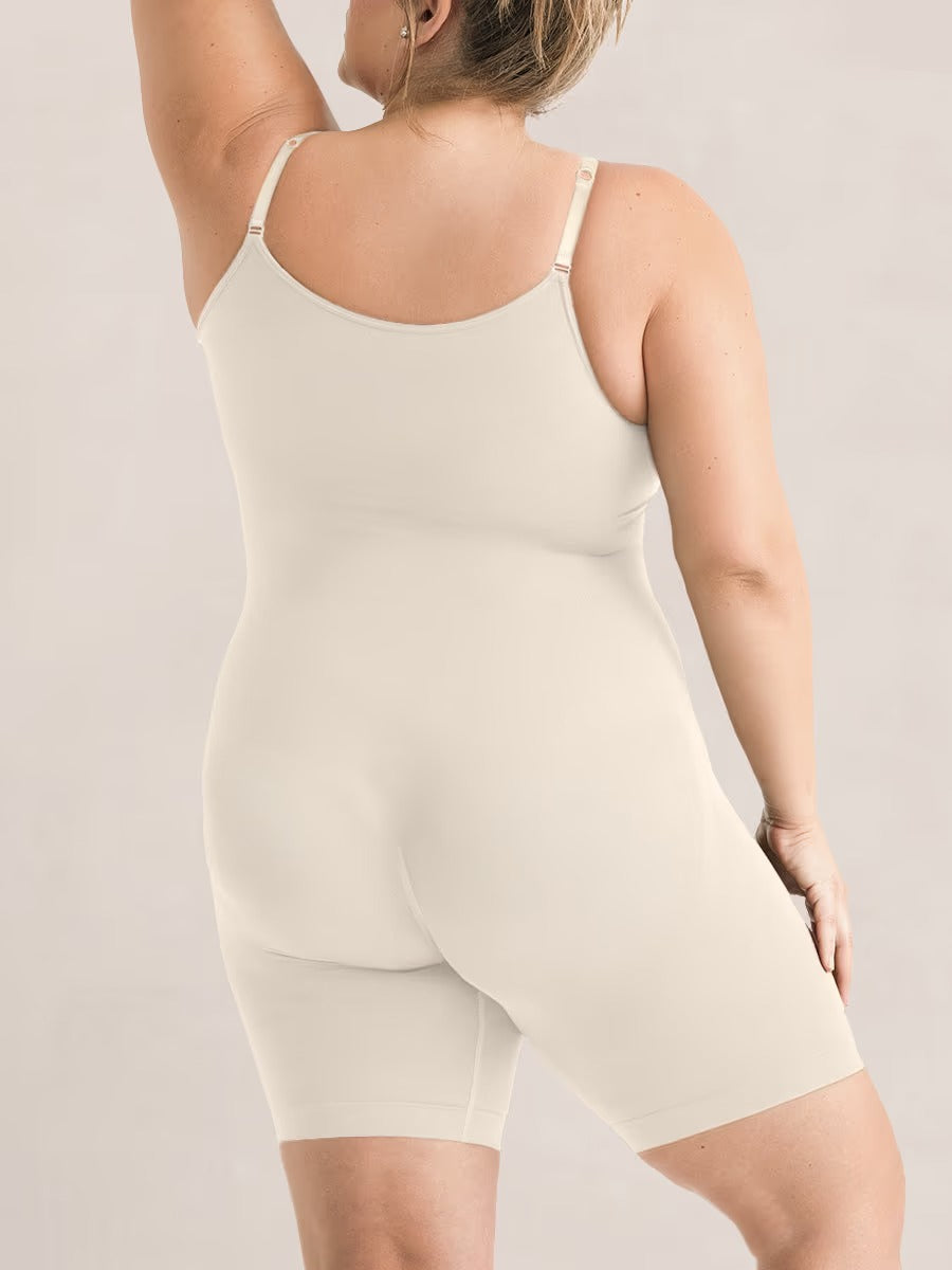Vellavie Essentials All Day Every Day Scoop Neck Mid-Thigh Bodysuit