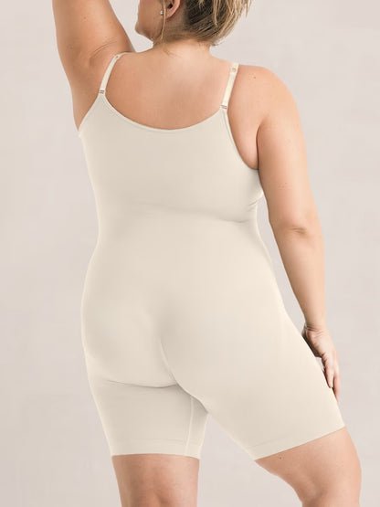 Vellavie Essentials All Day Every Day Scoop Neck Mid-Thigh Bodysuit