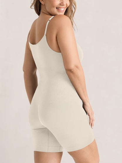 Vellavie Essentials All Day Every Day Scoop Neck Mid-Thigh Bodysuit