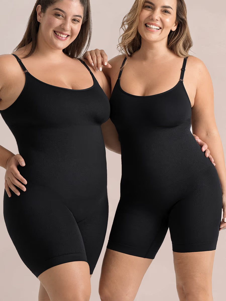 Vellavie Essentials All Day Every Day Scoop Neck Mid-Thigh Bodysuit